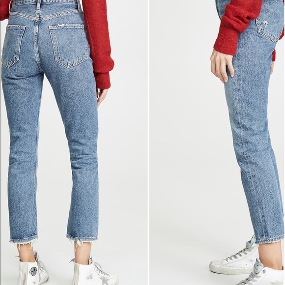 AGOLDE - Riley High Rise Straight Crop Jeans - Picture 3 of 3